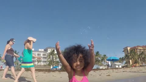 Blasian Baby Sister Enjoys Deerfield Beach!