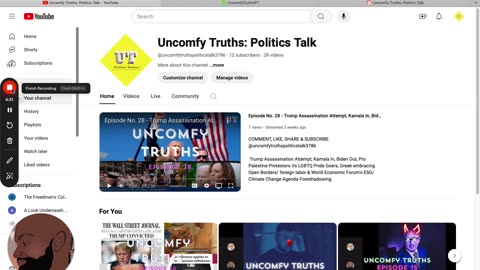 Check out Uncomfy Truths Politics Talk