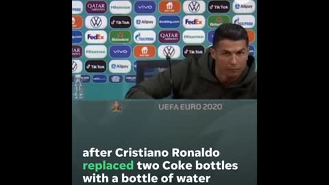 Christiano Ronaldo's water gesture cost coca_cola billions/