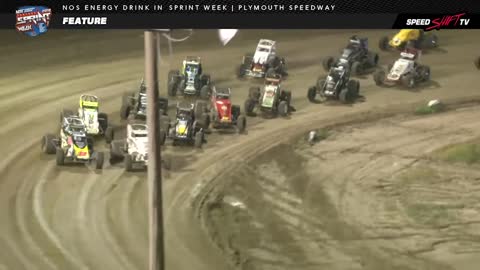 USAC Sprint Feature Highlights, Plymouth Speedway 7-20-18