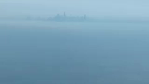 Flying into Chicago