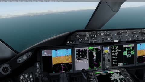 San Francisco KSFO to Dubai OMDB P3D 787-9 IVAO Condor