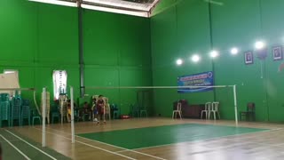 Badminton kids Training In the club