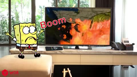 Spongebob Escape From T Rex Dinosaur , the best funny videos of soft car crash toys