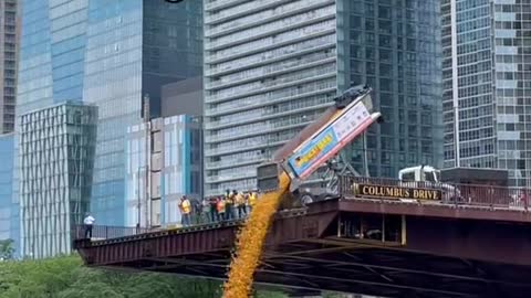 Chicago is the only city that constantly pours things into its river