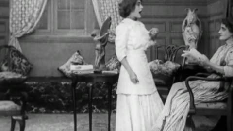 A Gold Necklace (1910 Original Black & White Film)