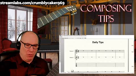 Composing for Classical Guitar Daily Tips: Specific String Studies