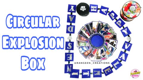 Circular Explosion Box- Perfect gift for any occasion