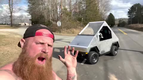 Ginger Billy: Y’all check out my TESLER SIBER TRUCK! ( I wrecked it!!!)