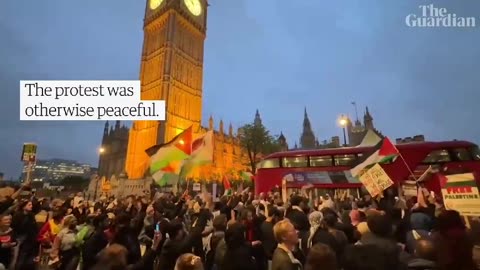 Police injured and 40 people arrested at pro-Palestine protest in London