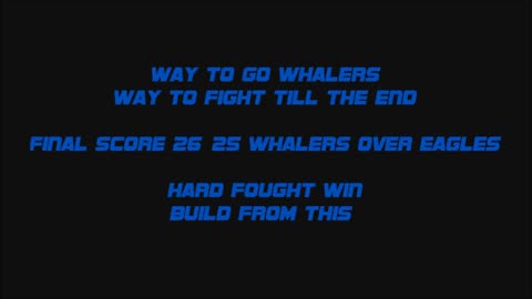 2014 Whalers vs AA Carson Gram Eagles Week 4