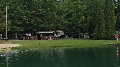 Trent Page at the swimming hole.