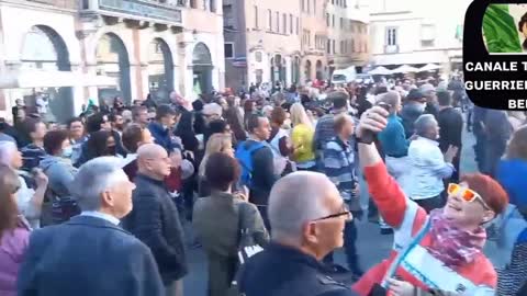 Lucca, Italy: Vaccine Passport Protests Erupt Oct. 15, 2021