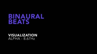 Binaural Beats - Visualization 8.67 Hz