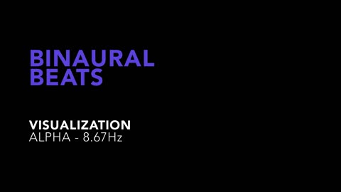 Binaural Beats - Visualization 8.67 Hz