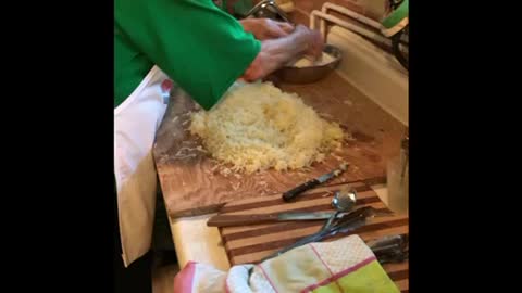 Nonna making Gnochi