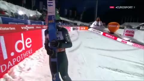 Timi Zajc let od 233 metra! - Timi Zajc, ski jumping - 233m jump!