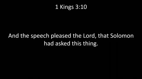 KJV Bible 1st Kings Chapter 3