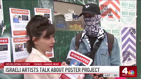 Israeli Hostages Who Created the Kidnapped Posters Speak