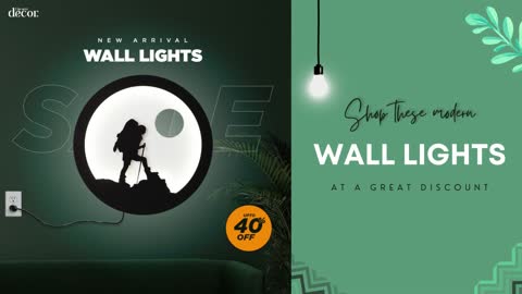 Home Decor Products | Walll Lights - The Next Decor