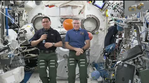 Expedition 69 space station crew answer Galveston texas, student question 14 august 2023