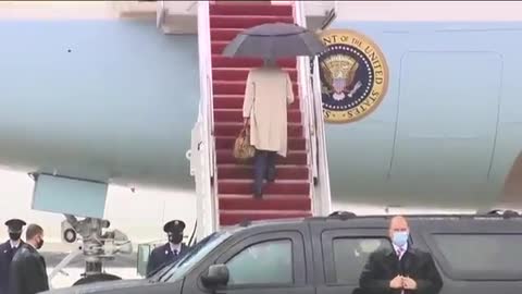 Biden Almost Falls AGAIN Boarding Air Force One