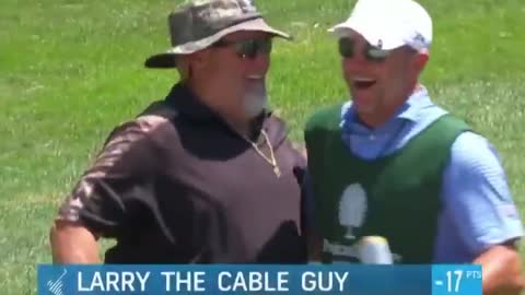 Git -r-done! Larry the Cable Guy Chips In For A Birdie
