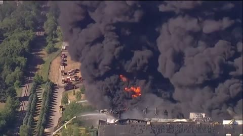 Chemtool chemical plant explodes as firefighters battle blaze