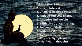 Top 10 signs of Depression HD 1080p (soothing flute music)