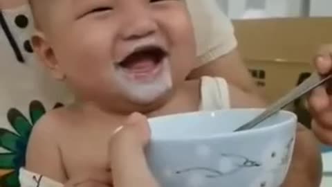 Funny baby in the world