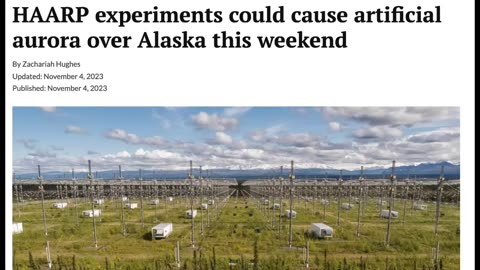 ONE COINCIDENCE AFTER THE NEXT- HAARP IS RUNNING AN EXPERIMENT DURING THE SOLAR FLARE EVENT-