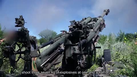 M777 howitzers work intensively along the entire front line