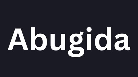 How to Pronounce "Abugida"