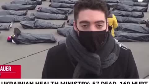 Fake Dead People On Fake LIVE "News" Broadcast From Ukraine