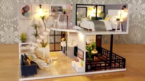 The satisfied DIY miniature dollhouse craft