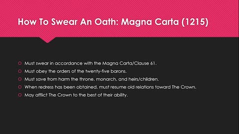 Contemporary Application of the Magna Carta