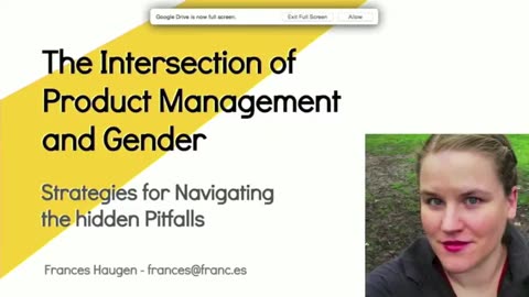 Frances Haugen - The Intersection of Product Management and Gender
