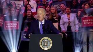 Pro-Palestine activists interrupt Biden at rally