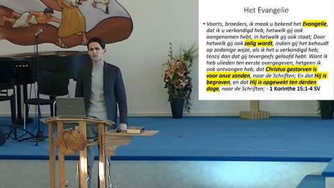 Levi Sminia | Evangelie van Jezus Christus (soteriologie) - Baptistengemeente De Rank, Alkmaar