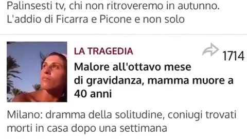 Se muori di vaccino e dunque del vero COVID, non sei in nessun report, lo chiamano MALORE