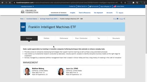 IQM ETF Introduction (Intelligent Machines)