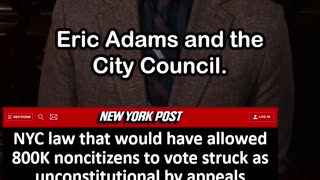 NYC Law Allowing Non-Citizens to Vote Struck Down