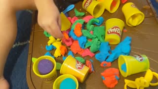 Mixing Play Dough