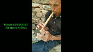 Playing Flute in my village