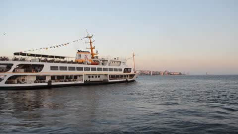 Steamboat Istanbul Bosphorus Sea Turkey Shipping