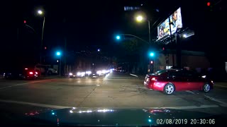 Extremely Close Call for Dog at Intersection