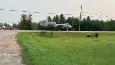 US Air Force Tests Military Aircraft By Landing On Michigan Highway