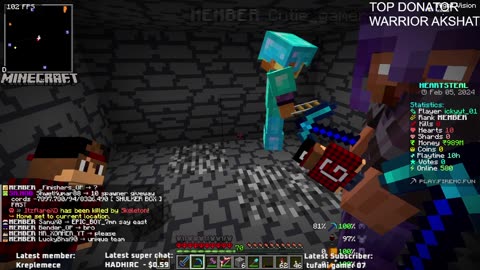 Minecraft Live Stream Public Smp Java+Bedrock 24/7 Join.SMP With Icky Yt singl with CANA TPN
