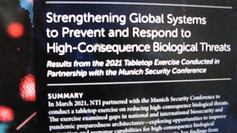 Monkeypox Simulation March 2021 Munich Security Conference/NTI