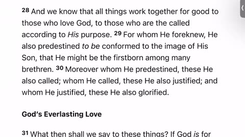 Evening Reading, Reflection and Study - (Romans 8:28-39) "Divinely Appointed" - See Description Box